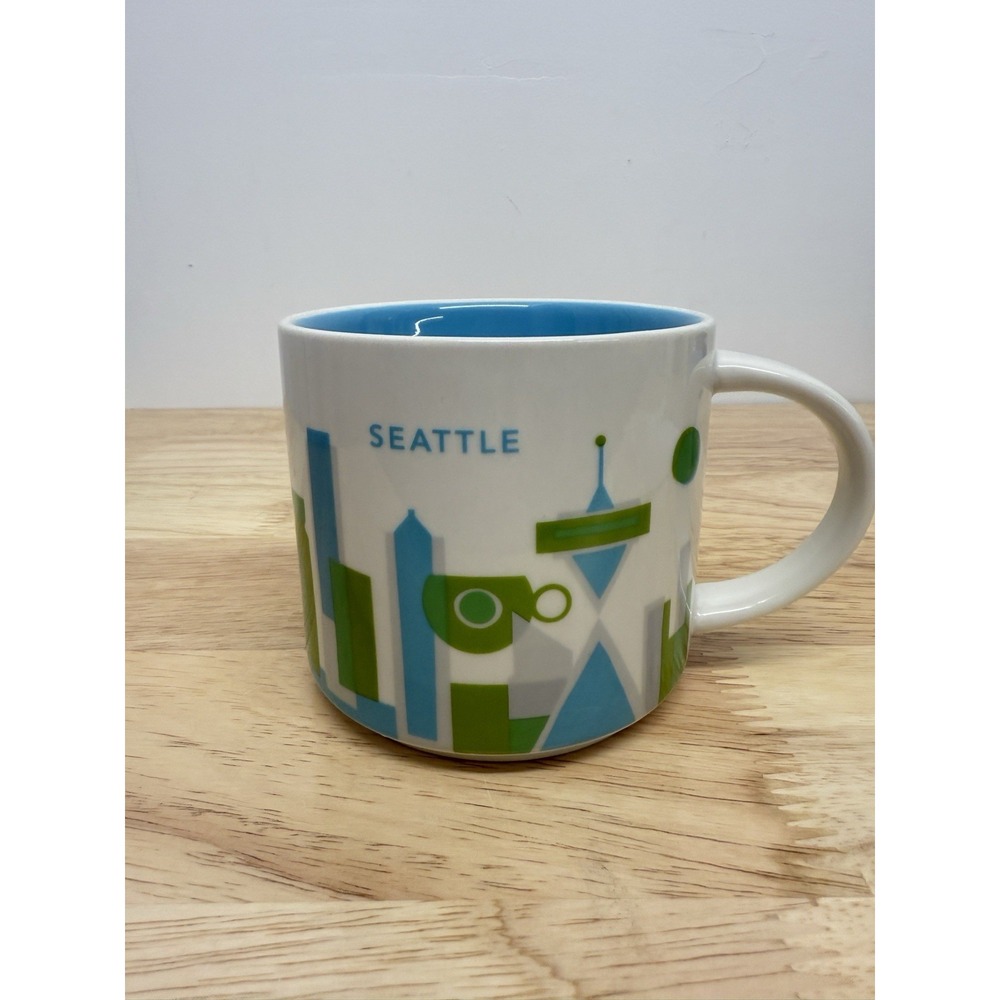 Starbucks Coffee Mug SEATTLE You Are Here Collection 2015 Ceramic 16 oz‎ #14